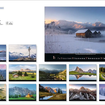 Korsch Verlag Faszination Alpen Kalender 2027