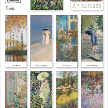 Korsch Verlag Impressionisten Kalender Verticaal 2027