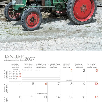 Korsch Verlag Tractors Kalender 2027
