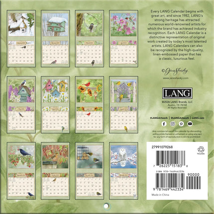 LANG Birds in the Garden Mini Kalender 2027