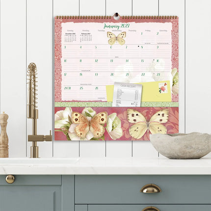 LANG Butterflies Pocket Note Nook Kalender 2027