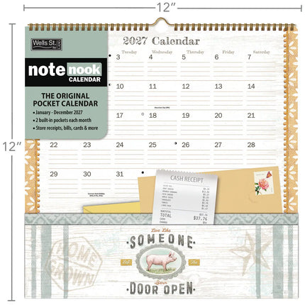 LANG Farm Fresh Note Nook Kalender 2027