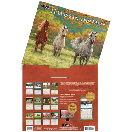 LANG Horses in the Mist Kalender 2026