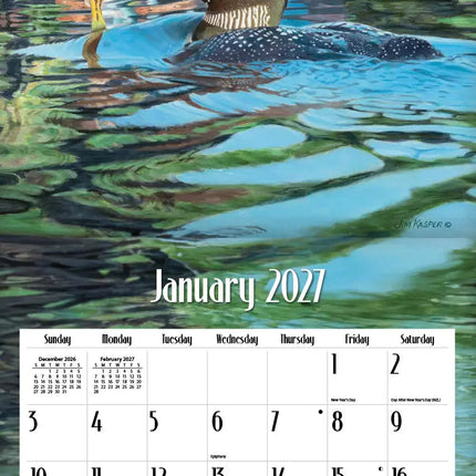 LANG Loons on the Lake Kalender 2027
