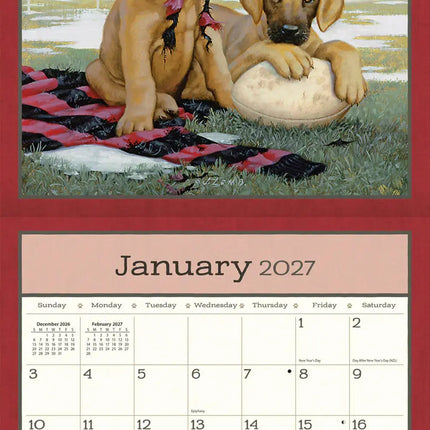 LANG Puppy Kalender 2027