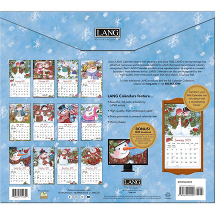 LANG Sam Snowman Kalender 2027