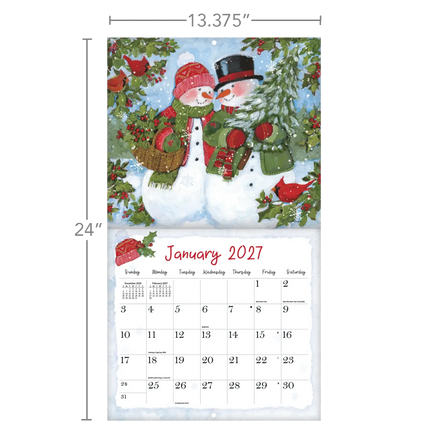 LANG Sam Snowman Kalender 2027