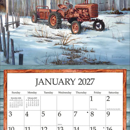 LANG Simple Country Kalender 2027