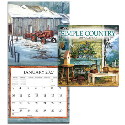 LANG Simple Country Mini Kalender 2027