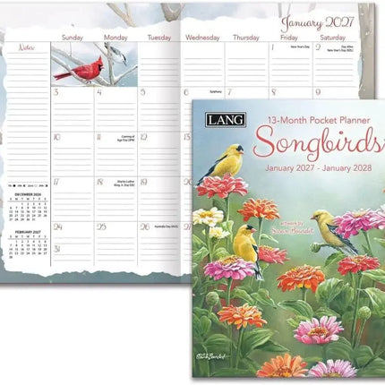 LANG Songbirds Pocket Agenda 2027
