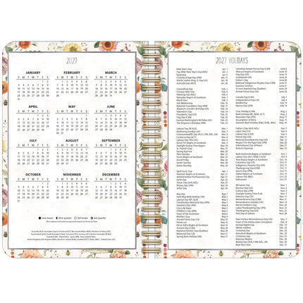 LANG Watercolor Seasons Agenda 2027