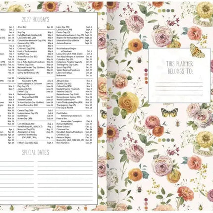 LANG Watercolor Seasons Zakagenda 2027