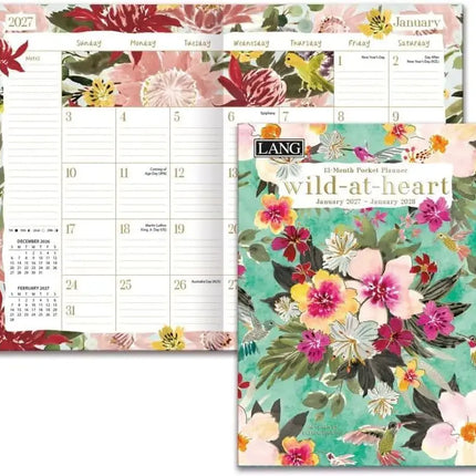 LANG Wild At Heart Pocket Agenda 2027