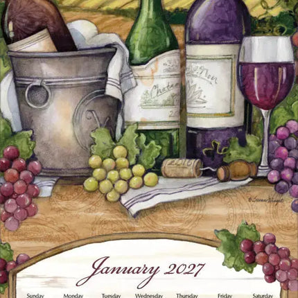 LANG Wine Country Kalender 2027 Small