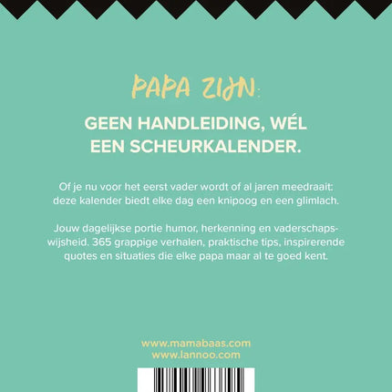 Lannoo 365x Papa Zijn Scheurkalender 2027