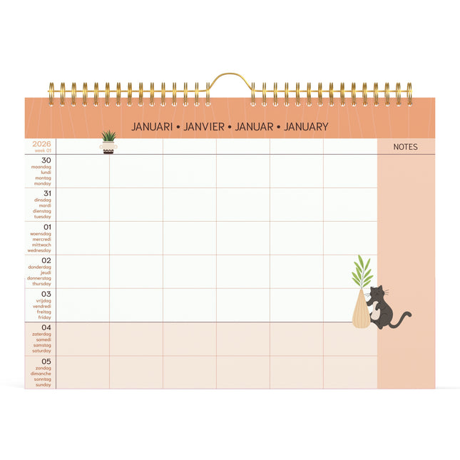 Lannoo Cats Familieplanner 2026