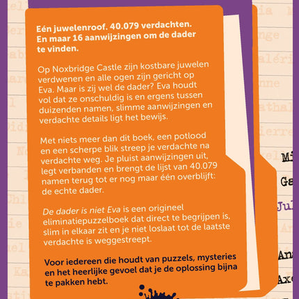 Lannoo De Dader is Niet Eva Puzzelboek