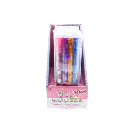 Lannoo Diddl Glitter Balpen 4 stuks