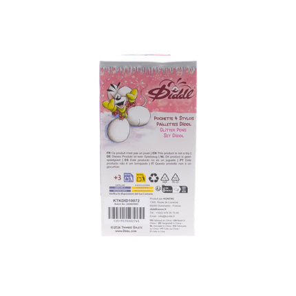 Lannoo Diddl Glitter Balpen 4 stuks