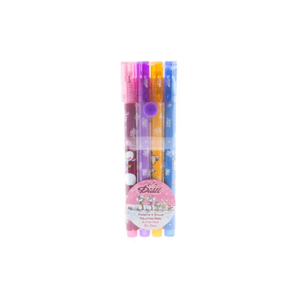 Lannoo Diddl Glitter Balpen 4 stuks