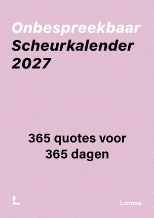 Lannoo Onbespreekbaar Scheurkalender 2027