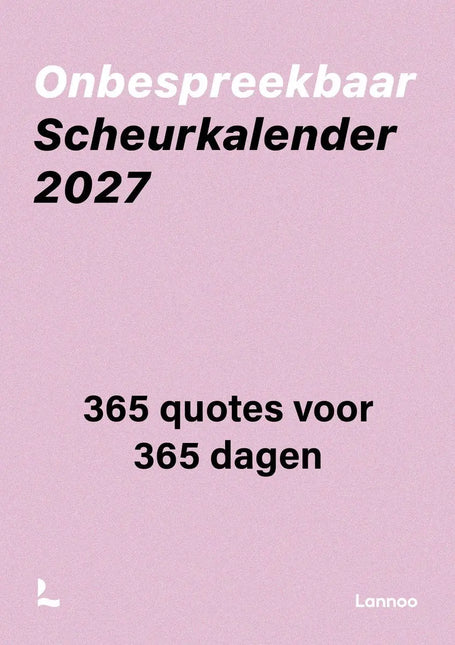 Lannoo Onbespreekbaar Scheurkalender 2027