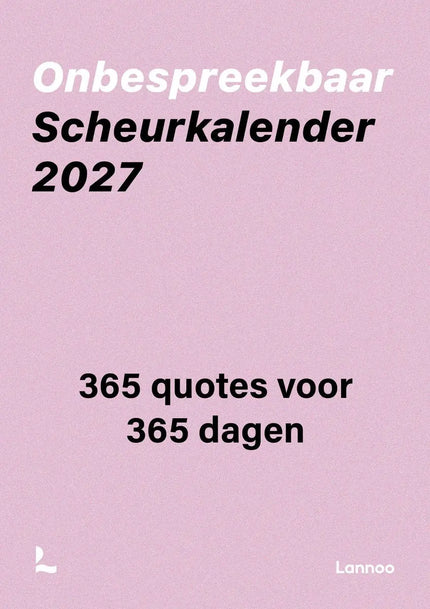 Lannoo Onbespreekbaar Scheurkalender 2027