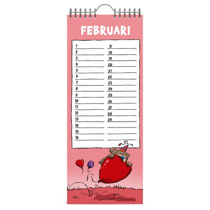 Lannoo Ritstier Verjaardagskalender