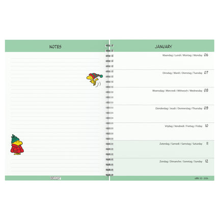 Lannoo Snoopy - Peanuts Bureau Agenda 2026
