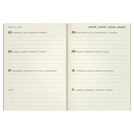 Lannoo Snoopy - Peanuts Desk Agenda 2027