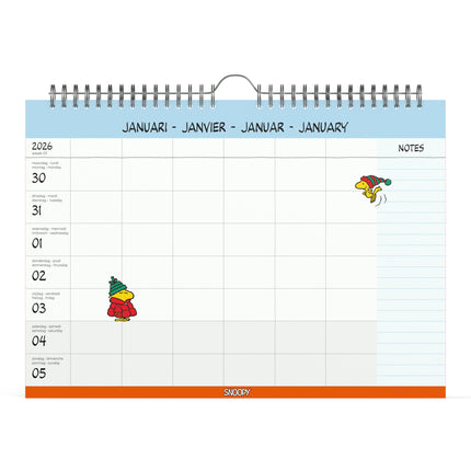 Lannoo Snoopy - Peanuts Familieplanner 2026