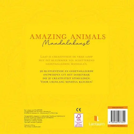 Lantaarn Kleurboek Amazing Animals - Mandalakunst