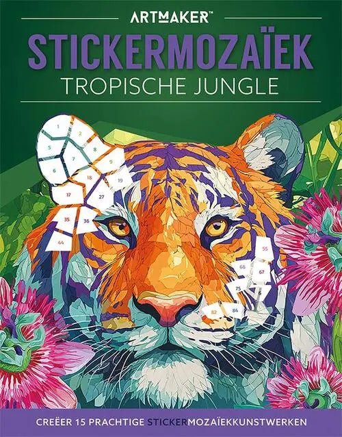 Lantaarn Sticker Mozaïek - Tropisch Jungle Boek