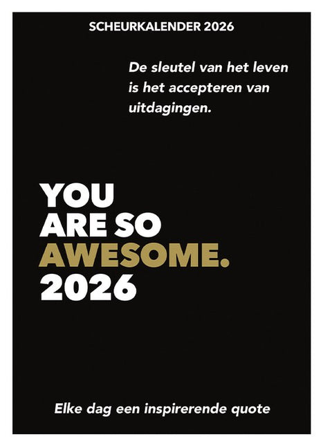 Lantaarn You are so Awesome Scheurkalender 2026