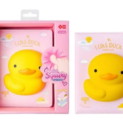 Lazy Stars Notitieboek Met Squishable 3d Figuur Eend A5