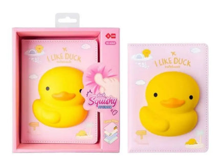 Lazy Stars Notitieboek Met Squishable 3d Figuur Eend A5