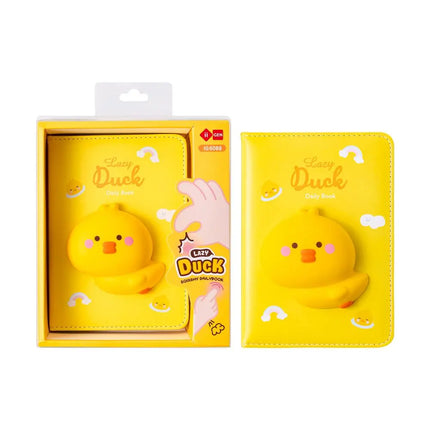 Lazy Stars Notitieboek Met Squishable 3D Figuur Eend Mini