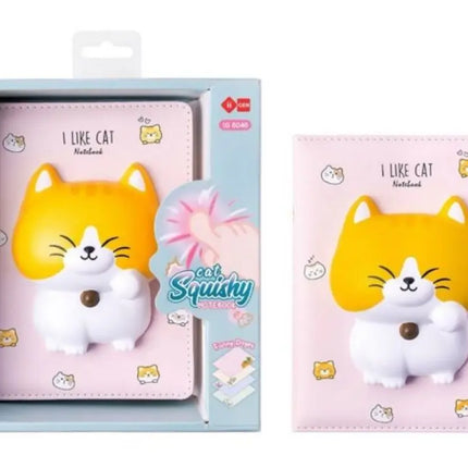 Lazy Stars Notitieboek Met Squishable 3d Figuur Kat A5
