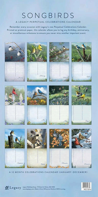 Legacy Songbirds Verjaardagskalender