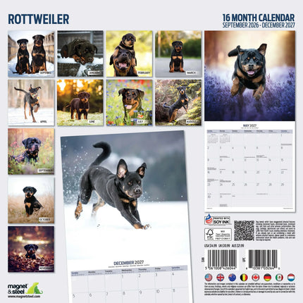 Magnet & Steel Rottweiler Kalender 2027