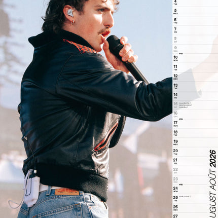 ML Publishing Benson Boone Kalender 2026