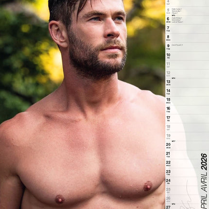 ML Publishing Chris Hemsworth A3 Kalender 2026
