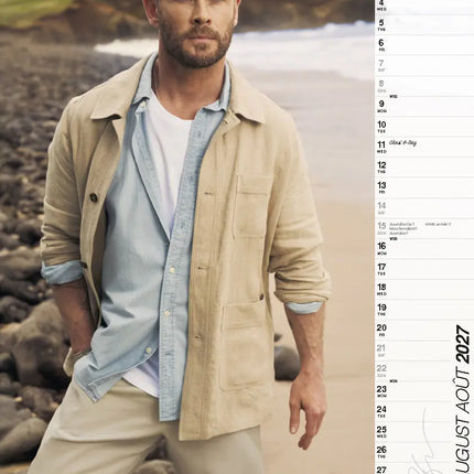 ML Publishing Chris Hemsworth A3 Kalender 2027