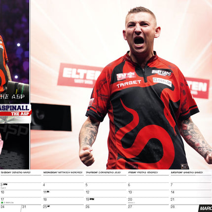 ML Publishing Darts A3 Kalender 2026