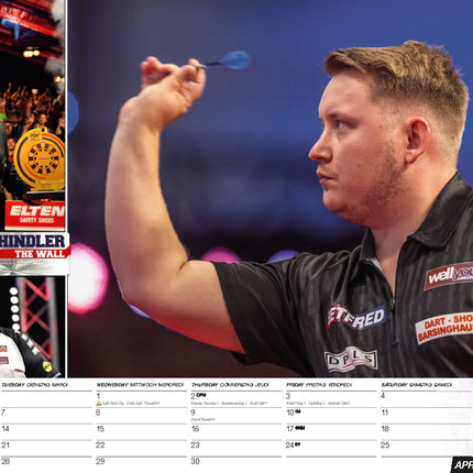 ML Publishing Darts A3 Kalender 2026