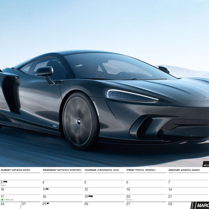 ML Publishing Fast Cars A3 Kalender 2026