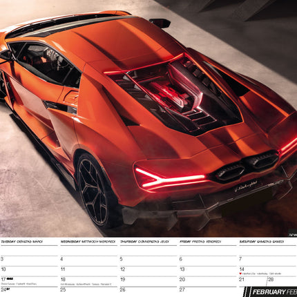 ML Publishing Fast Cars A3 Kalender 2026