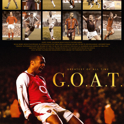 ML Publishing G.O.A.T.S. Voetbal Helden A3 Kalender 2027