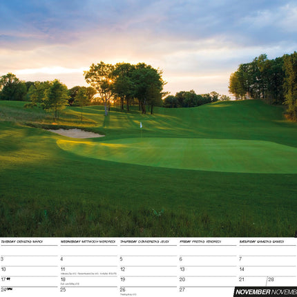 ML Publishing Golf A3 Kalender 2026