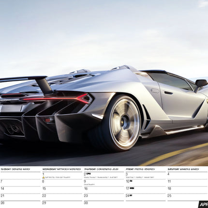 ML Publishing Lamborghini A3 Kalender 2026